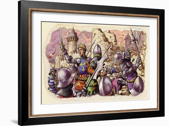 Harfleur Besieged by King Henry V-Pat Nicolle-Framed Giclee Print