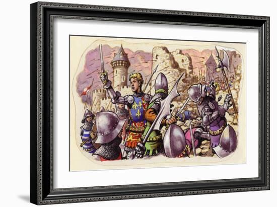 Harfleur Besieged by King Henry V-Pat Nicolle-Framed Giclee Print