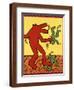 Haring - Untitled October 1982-Keith Haring-Framed Giclee Print