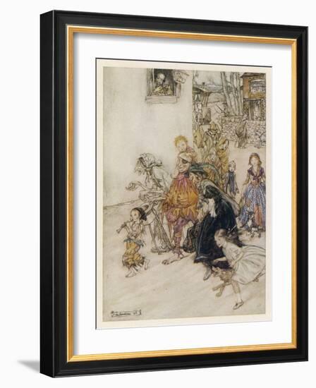 Hark, the Dogs Do Bark-Arthur Rackham-Framed Art Print