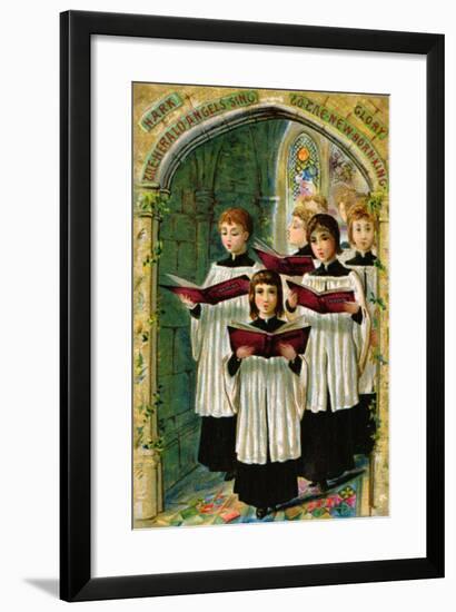 Hark the Herald Angels Sing, Victorian Postcard-null-Framed Giclee Print