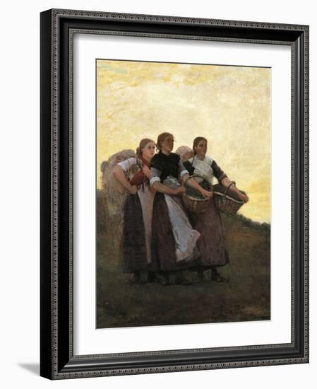 Hark! the Lark, 1882-Winslow Homer-Framed Premium Giclee Print