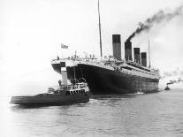 The Titanic Leaving Belfast Ireland for Southampton England for Its Maiden Voyage New York Usa-Harland & Wolff-Mounted Photographic Print