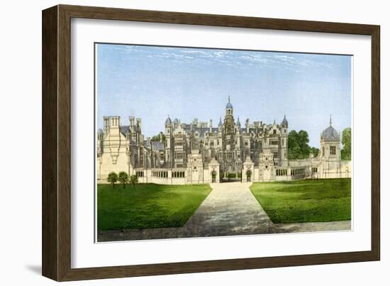 Harlaxton Manor, Lincolnshire, Home of the Gregory Family, C1880-Benjamin Fawcett-Framed Giclee Print