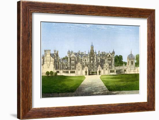 Harlaxton Manor, Lincolnshire, Home of the Gregory Family, C1880-Benjamin Fawcett-Framed Giclee Print