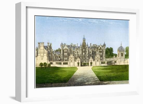 Harlaxton Manor, Lincolnshire, Home of the Gregory Family, C1880-Benjamin Fawcett-Framed Giclee Print