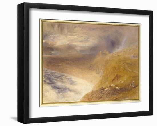 Harlech Castle, 1857-Alfred William Hunt-Framed Giclee Print