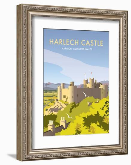 Harlech Castle - Dave Thompson Contemporary Travel Print-Dave Thompson-Framed Art Print