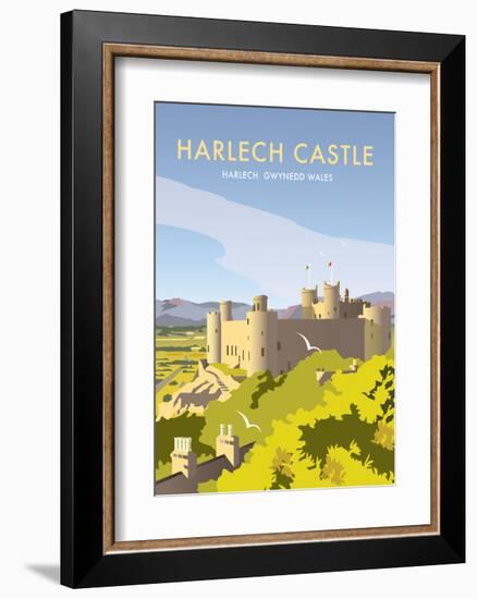 Harlech Castle - Dave Thompson Contemporary Travel Print-Dave Thompson-Framed Art Print