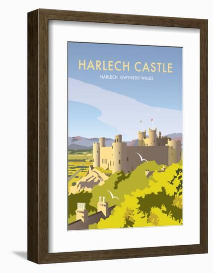 Harlech Castle - Dave Thompson Contemporary Travel Print-Dave Thompson-Framed Art Print