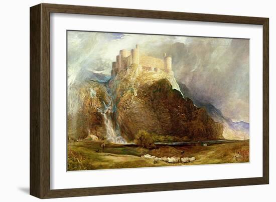 Harlech Castle: Four Square to All the Winds That Blow-Henry Clarence Whaite-Framed Giclee Print