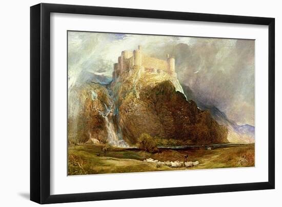 Harlech Castle: Four Square to All the Winds That Blow-Henry Clarence Whaite-Framed Giclee Print