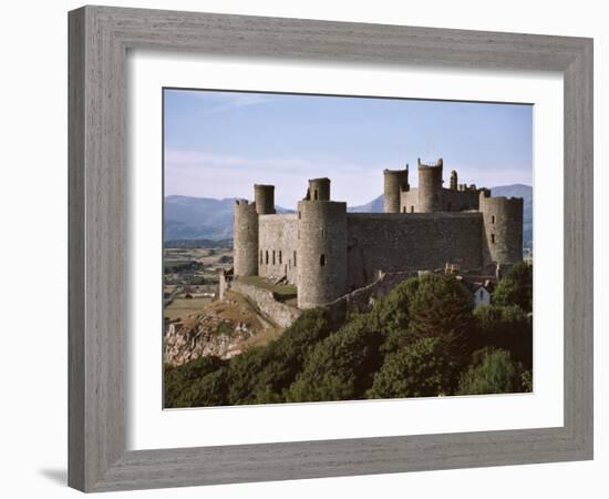 Harlech Castle, UNESCO World Heritage Site, Gwynedd, Wales, United Kingdom, Europe-Nigel Blythe-Framed Photographic Print