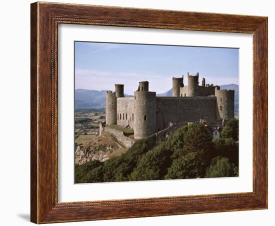 Harlech Castle, UNESCO World Heritage Site, Gwynedd, Wales, United Kingdom, Europe-Nigel Blythe-Framed Photographic Print