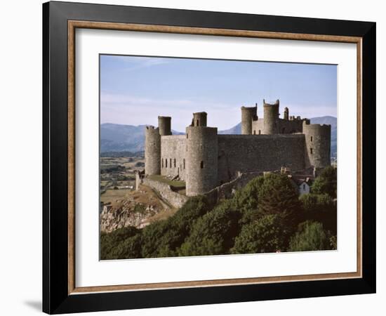 Harlech Castle, UNESCO World Heritage Site, Gwynedd, Wales, United Kingdom, Europe-Nigel Blythe-Framed Photographic Print