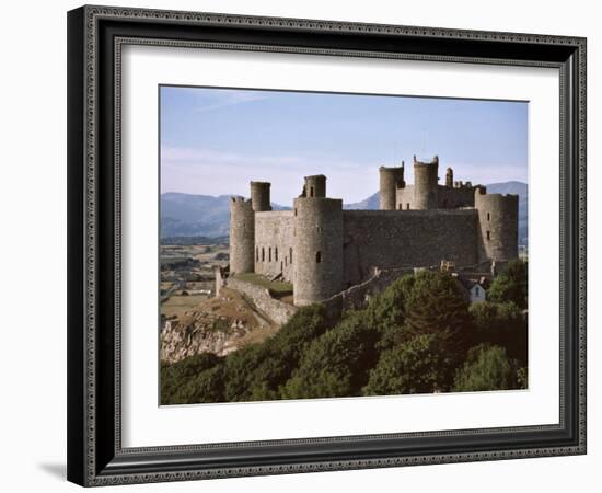 Harlech Castle, UNESCO World Heritage Site, Gwynedd, Wales, United Kingdom, Europe-Nigel Blythe-Framed Photographic Print