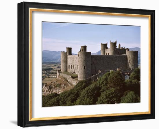 Harlech Castle, UNESCO World Heritage Site, Gwynedd, Wales, United Kingdom, Europe-Nigel Blythe-Framed Photographic Print