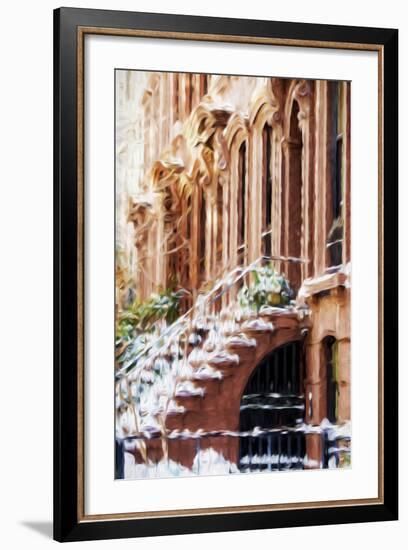 Harlem Building - In the Style of Oil Painting-Philippe Hugonnard-Framed Giclee Print