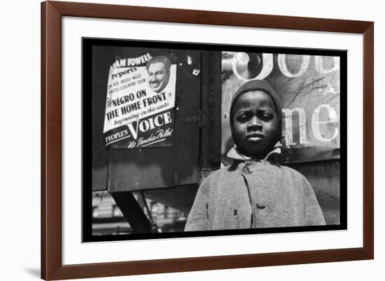 Harlem Newsboy-Gordon Parks-Framed Art Print