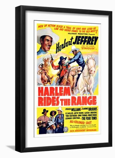 Harlem Rides the Range-null-Framed Art Print