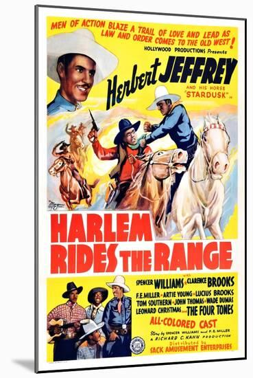 Harlem Rides the Range-null-Mounted Art Print