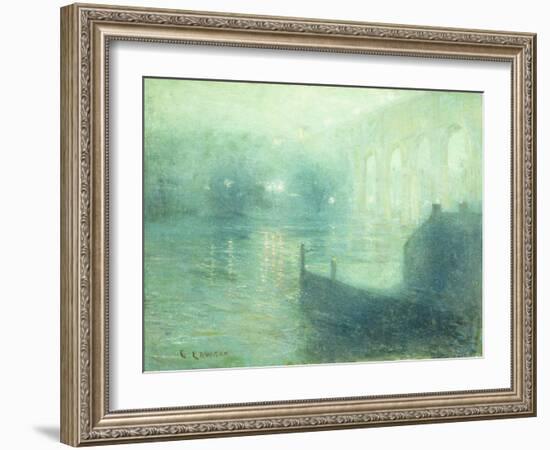 Harlem River at Night-Ernest Lawson-Framed Giclee Print