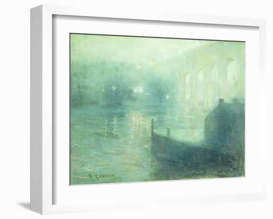 Harlem River at Night-Ernest Lawson-Framed Giclee Print