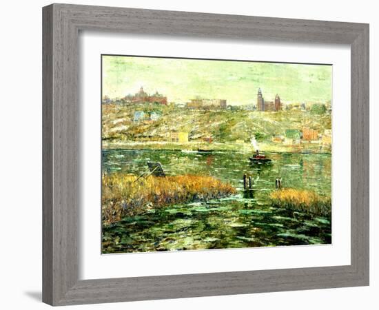 Harlem River, C.1913-15-Ernest Lawson-Framed Giclee Print