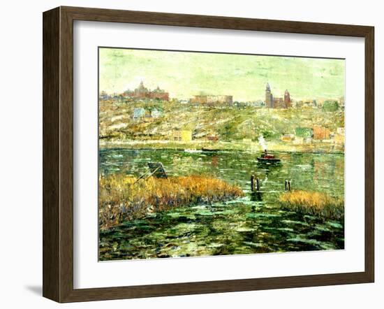 Harlem River, C.1913-15-Ernest Lawson-Framed Giclee Print