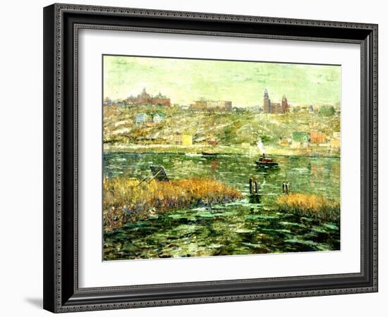 Harlem River, C.1913-15-Ernest Lawson-Framed Giclee Print