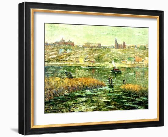 Harlem River, C.1913-15-Ernest Lawson-Framed Giclee Print