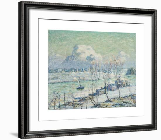 Harlem River-Ernest Lawson-Framed Premium Giclee Print