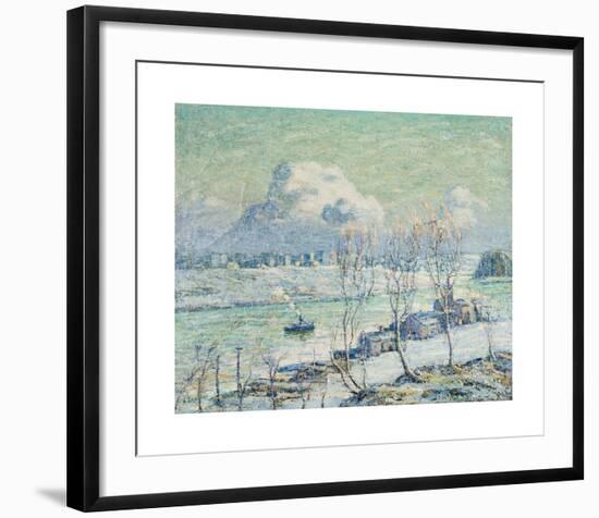 Harlem River-Ernest Lawson-Framed Premium Giclee Print