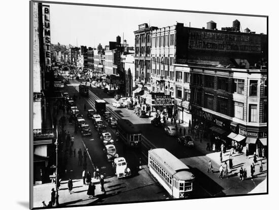 Harlem's Famous Thoroughfare, 125th Street in 1943-null-Mounted Photo
