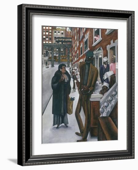 Harlem-Edward Burra-Framed Giclee Print