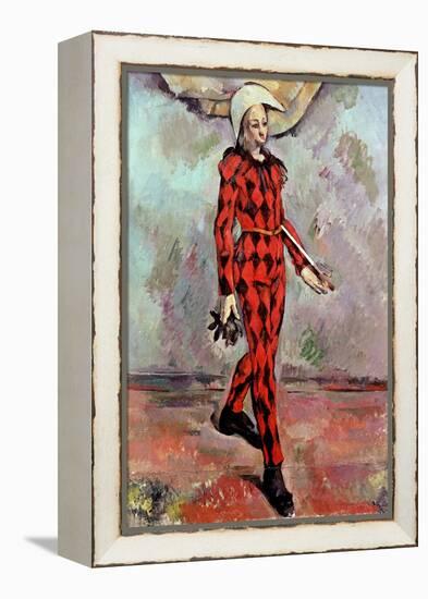 Harlequin, 1890-Paul Cézanne-Framed Premier Image Canvas