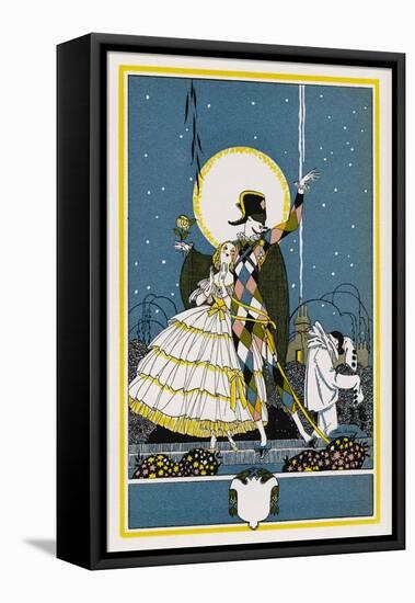 Harlequin and Columbine-John Austen-Framed Premier Image Canvas