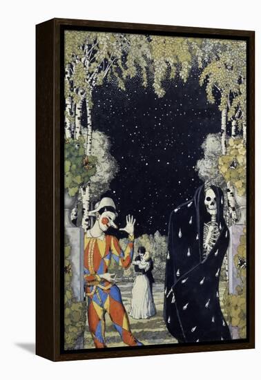 Harlequin and Death, 1907-Konstantin Andreyevich Somov-Framed Premier Image Canvas