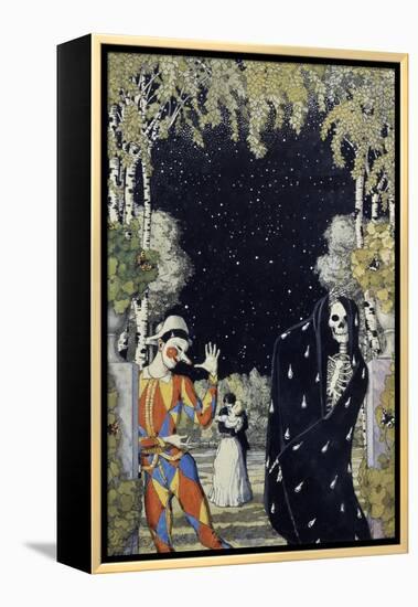 Harlequin and Death, 1907-Konstantin Andreyevich Somov-Framed Premier Image Canvas