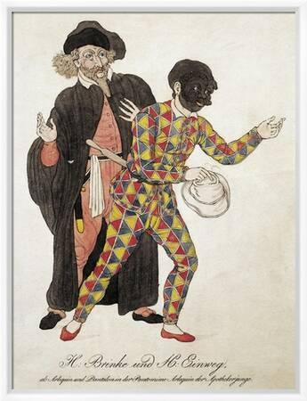 Harlequin and Pantalone Played by H Brinka and H Einweg at Theater an Der  Wien in Vienna' Giclee Print | Art.com