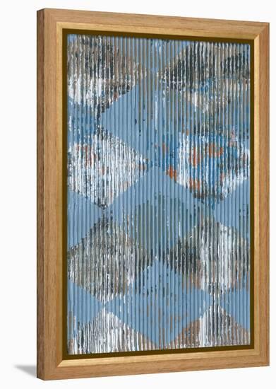 Harlequin Blue I-Dlynn Roll-Framed Stretched Canvas
