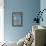 Harlequin Blue I-Dlynn Roll-Framed Stretched Canvas displayed on a wall
