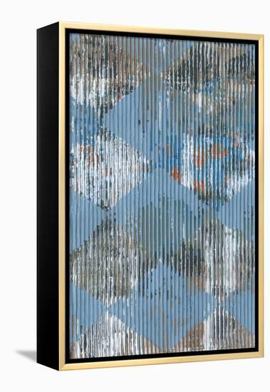 Harlequin Blue I-Dlynn Roll-Framed Stretched Canvas