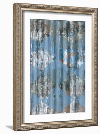 Harlequin Blue I-Dlynn Roll-Framed Art Print