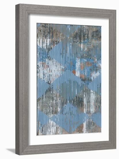 Harlequin Blue I-Dlynn Roll-Framed Art Print