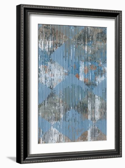 Harlequin Blue I-Dlynn Roll-Framed Art Print