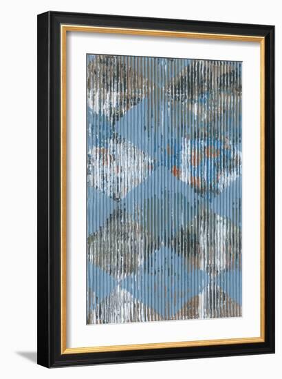 Harlequin Blue I-Dlynn Roll-Framed Art Print