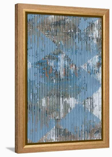 Harlequin Blue II-Dlynn Roll-Framed Stretched Canvas