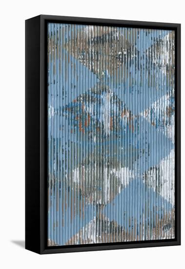 Harlequin Blue II-Dlynn Roll-Framed Stretched Canvas