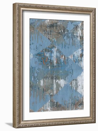 Harlequin Blue II-Dlynn Roll-Framed Art Print